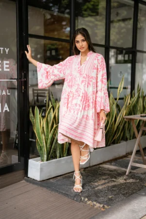 adelaide lk roselle frill detail dress-1